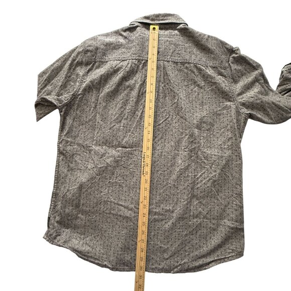 Mens Prana Grey Button-Up Long-Sleeve Shirt X-Large Cotton Blend Made In India - Picture 5 of 16